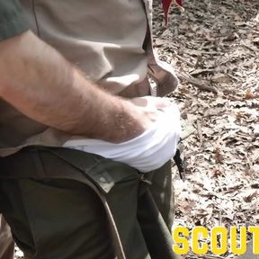 ScoutBoys Hairy scoutmaster seduces and breeds horny twink