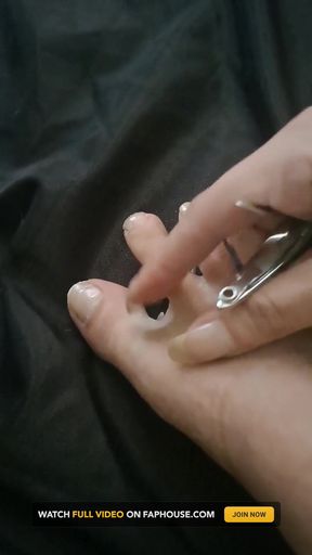 Long Toenail Clipping