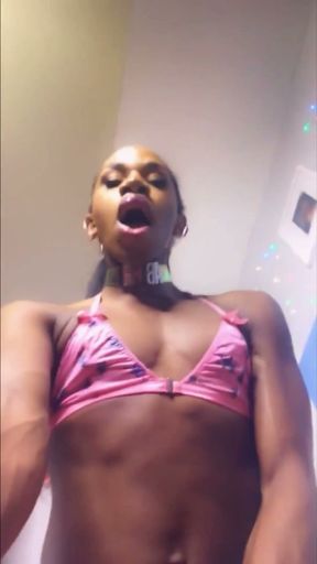 AJ180 Strokes and Shakes Her Ass from Focus on Me   Clip 1