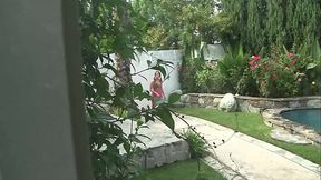 Pretty 18-year-old brunette cutie, Pressley Carter, gets her lightly hairy little pussy...