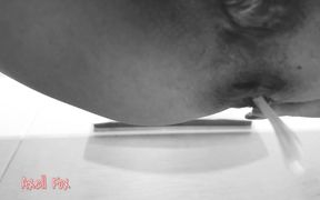 Sperm Drain #5. Dirty Blonde Releases Cum and Cums with Her Ass in 7 Hours. Art Video.