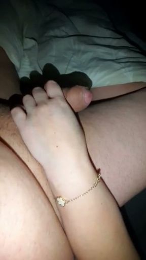 Step Mom Requested to Babysit step son and handjob his big dick   Clip 2