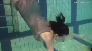 Super hot body and big tits teen Katka underwater