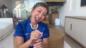 chelsea supported gets huge facial - nicole doshi asian huge tits