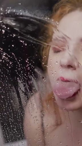 GGG John Thompson - Tattooed MILF in Fishnet Bodysuit Fucked Hard in Bathroom   Clip 2