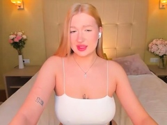 Solo with perfect big boobed blonde Alexis Ford