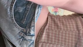 No Panties Tease Bare and Bold Reveal