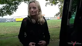 Big UK cock riding in blondies tight pussy as thanks for help