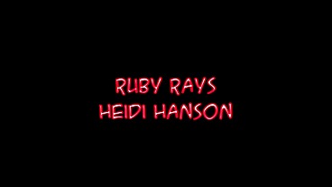 Ruby Reyes Lesbian Threesome Blowjob with Heidi Hansen