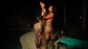 Gigantic Booty Latina PAWG and Amazonian Beauty in Miami threesome