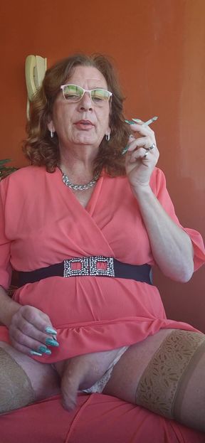 Key moment from "Smoking a cigarette and enjoying myself"