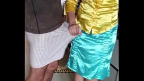 Naughty evangelical believer wears a long dress but loves to fuck with a big dick 06