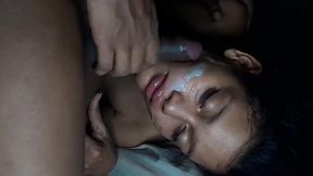 Naked tiny Latina step-sis got my BBC into her pussy in POV