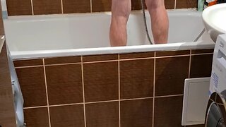 Can you semen while are you looking on my bare body in shower? pt.2