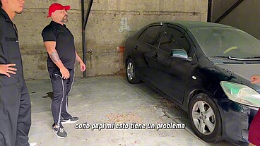 Mecanicos Latinos Se cobran La cuenta Con Mi culo