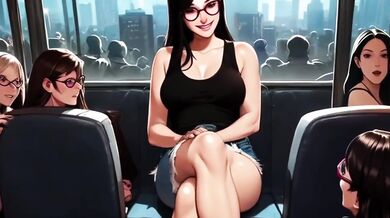 Lin Loves Giving You Footjobs On The Train