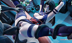 Psylocke Gets Pounded by Monster in Hardcore 3D Action