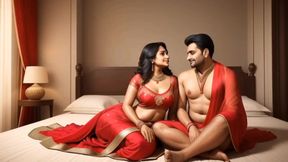 Hot Sexy Desi Indian Bhabhi in blue saree Fuck archita phukan