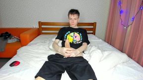 Hung 18 Twink Gushes from Big Load Blowjob