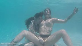 Underwater Lesbians 2 - Vanessa Vega & Charlotte Sartre Swimming Girl Girl Pussy Eating Finger Fucking Wet Look