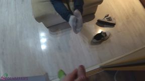 pov teen skate footjob