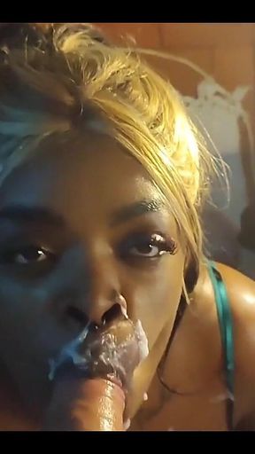 Husband's Best Friend Leaves Married Woman Full of Milk on Her Face and Still Has a Hard Cock in Her Mouth