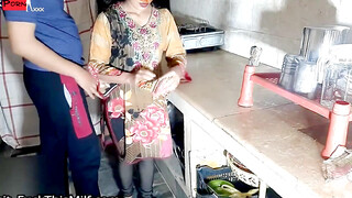 Indian maid gets anal pounding in kitchen - Hindustan's hottest housemaid