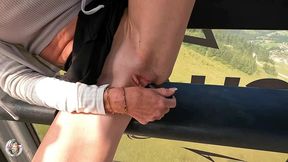 les defis du mardi, la montagne ca vous gagne, trop chaude je me gode la ...