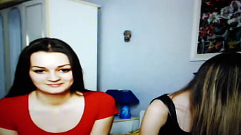 young lesbian couple kissing
