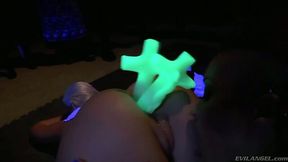 The most sinful nuns on earth are having fun with cross dildos in a dark temple