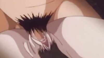 Big titted anime chick can't handle all the cum in this group sex video