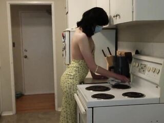 Trans GF plays with herself whilst u're at work