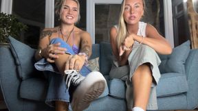 Two Blonde Brats, Double Converse Domination