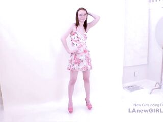 Marvelous brunette hair model got enticed by the producer