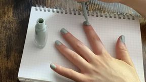 Aurora Paints Her Nails For You 2