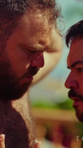 Putting Sun Cream on Two Big Handsome Bears Massage Asmr