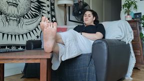 Lick Your Best Friends Cum off His MILFs Feet