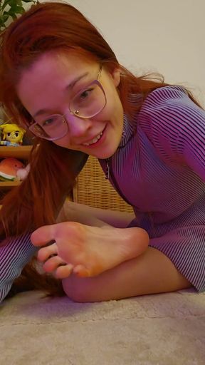 Feet Licking and Tickling - Dutch Girl's Soft Soles Teased and Worshipped Dutch