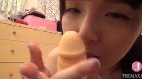 Intense Self-Portrait Masturbation with Waist Swings Using a Powerful Piston Dildo