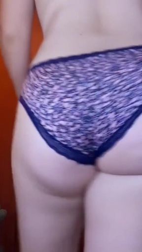 Watch my ass walking in panties   Clip 2