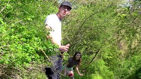 Misha Cross finds Danny D and starts giving him a deepthroat blowjob