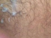 What else to do during isolation? Bear jerking off & playing with cum