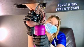 Milks dude's mighty cumshot with vibe toy, nurse's naughty&#x1F608; nurse-nomics