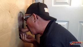 ”New Guy Gets Gloryhole Blowjob”