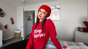 Stepbrother knows his stepsister Nikki Nicole has been checking on him out all the time