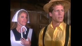 Prudish and technologically impaired Amish daughters found camcoder with tape where young blonde Melissa West had been shot in dirty movie
