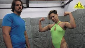 Gspot vs Hunt mixed wrestling