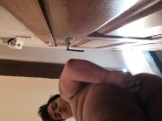 Slutty trans girl fucks herself with a dildo