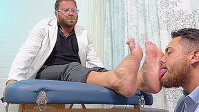 Dr. Riley Fucks Dan's Feet - Riley