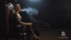 Smoker in a leather corset part2 FHD MP4